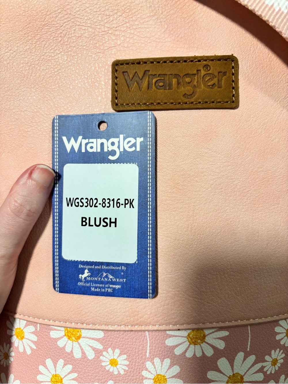 LOWEST Wrangler Blush Pink Daisy Crossbody Bag - Picture 8 of 8